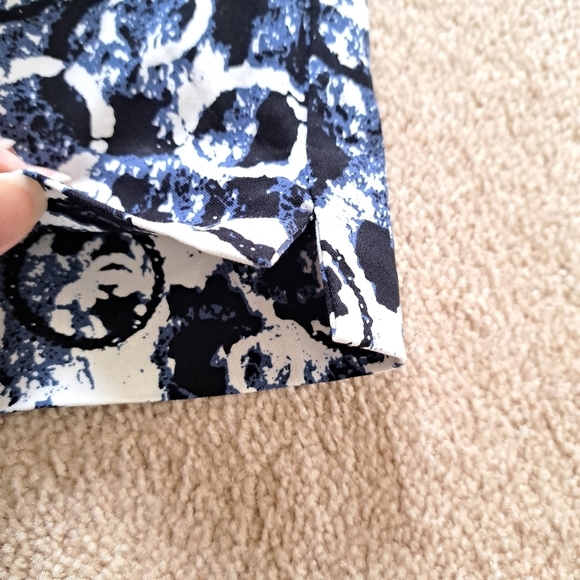 ❤️ S.C.& Co. Pull On Skort Blue White Stretch Print Skirt Women's Various Sizes - Picture 7 of 9